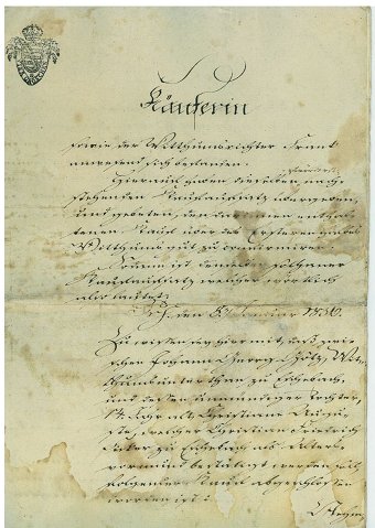 Königlich Sächsische Kaufurkunde von 1836