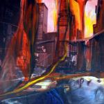 übermalte Fotografie