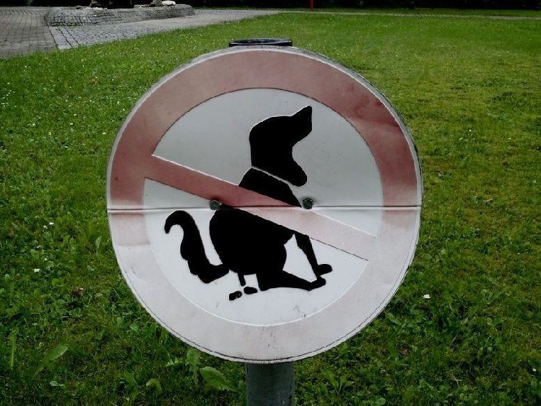 Kacke machen verboten . . 